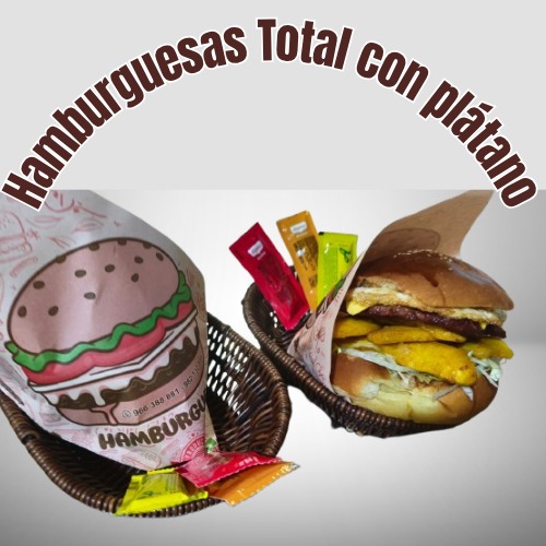 Hamburguesa Total con Plátan