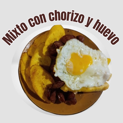 Mixto con Chorizo y Huevo